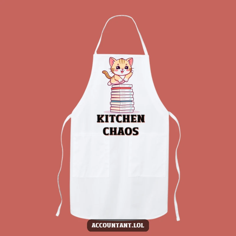 Funny Kitten Apron: Chef's Leap - Hilarious Kitchen Wear, Perfect Funny Gift