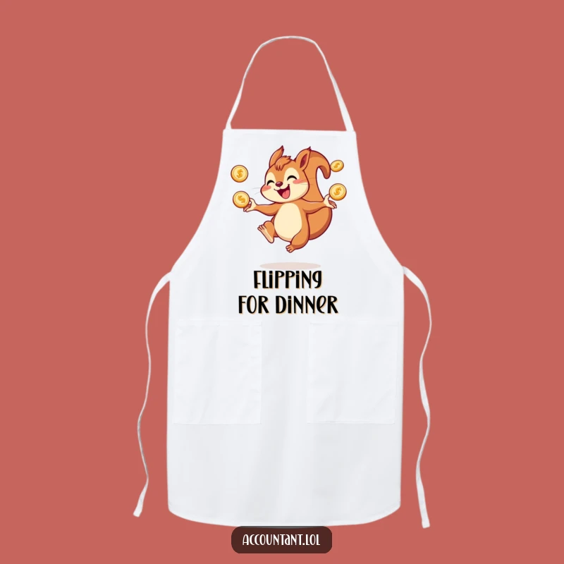 Funny Squirrel Juggling Apron: Cook with Playful Abundance