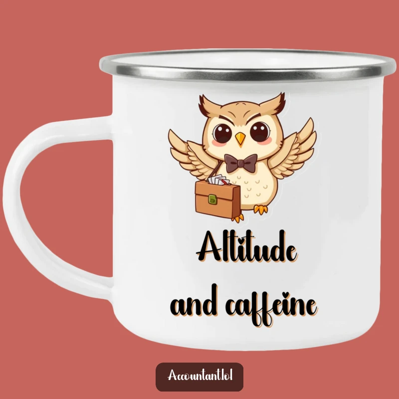 Funny Owl Adventure Mug: Sip Coffee with This Flying Business Owl