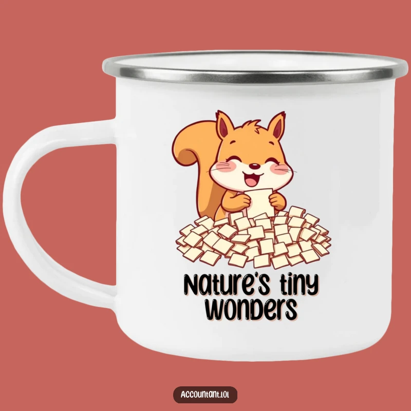 Funny Squirrel Camping Mug - Adventure-Ready Humor for the Organized Outdoorsman
