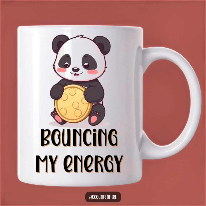 Funny Panda Coin Mug: Playful Prosperity for Your Morning