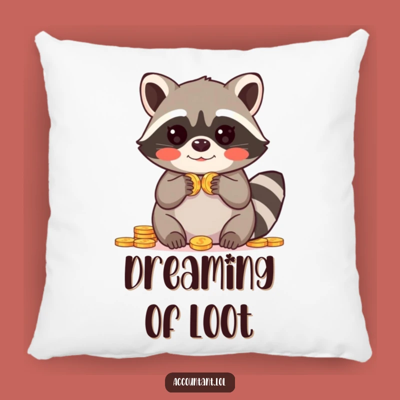 Funny Raccoon Pillow: Amazed Count - Plush & Hilarious Decor, Great Funny Gift