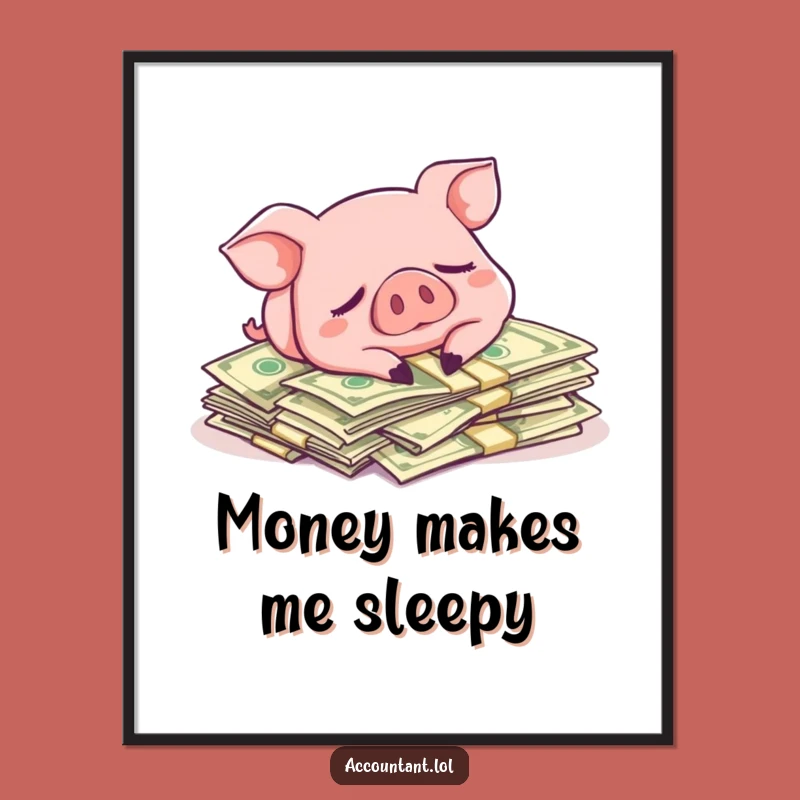 Funny Pig Money Digital Art - Instant Wealth & Laughs for Your Walls!