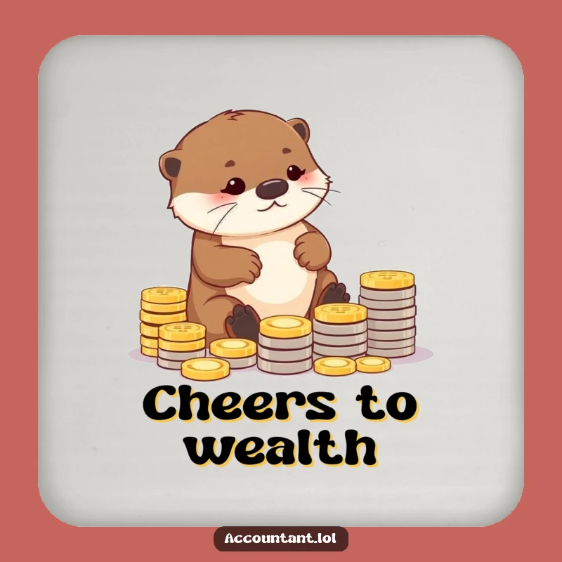 Funny Otter Coaster: Hilarious Coin Protection for Your Tabletops