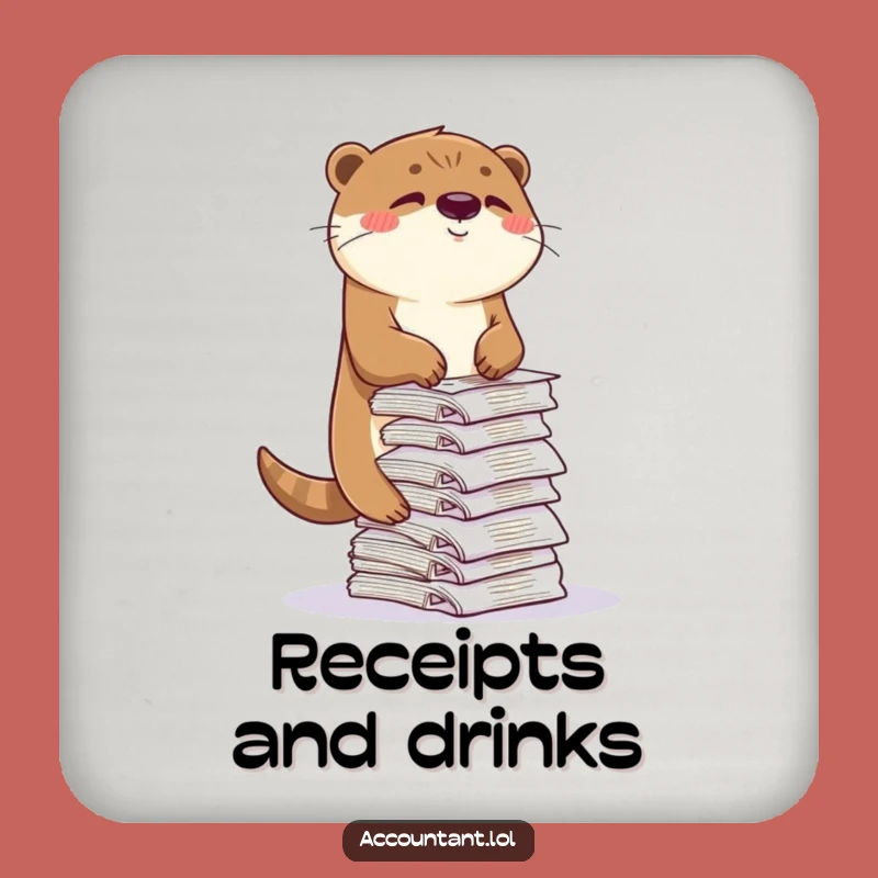 Funny Otter Drink Coaster - Protect Your Surfaces With Hilarious Art