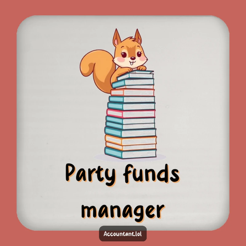 Funny Squirrel Coaster: Hilarious Ledger Protection for Your Tabletop