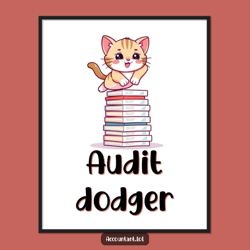 Funny Kitten Poster: Report Acrobatics - Hilarious Wall Art, Perfect Funny Gift for Decor