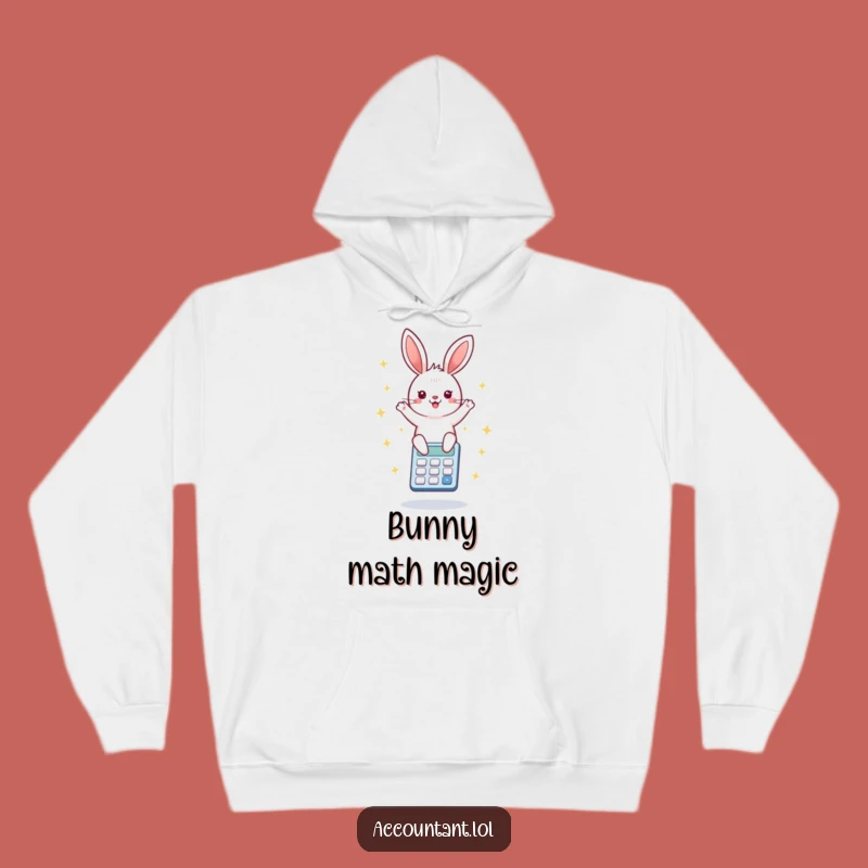 Funny Bunny Calculator Hoodie: Cozy Bounces, Perfect Warm & Cheerful Gift