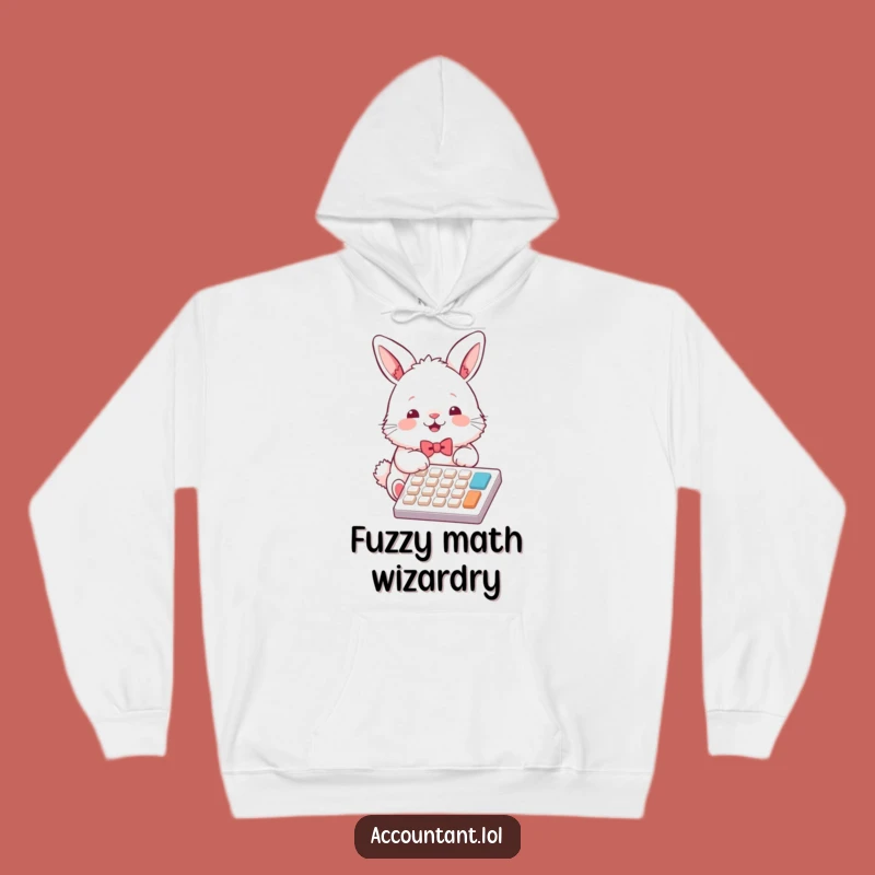 Funny Bunny Accountant Hoodie: Cozy Fluffy Calculator Fanatic Wear, Great Gift