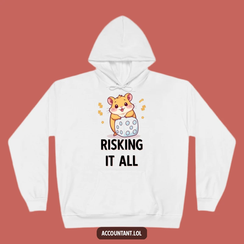 Funny Chubby Hamster Dollar Dice Hoodie: Cozy and Hilarious Gift for All