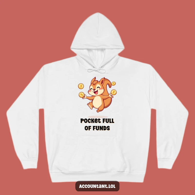 Funny Squirrel Juggling Hoodie: Cozy Up with Your Treasures
