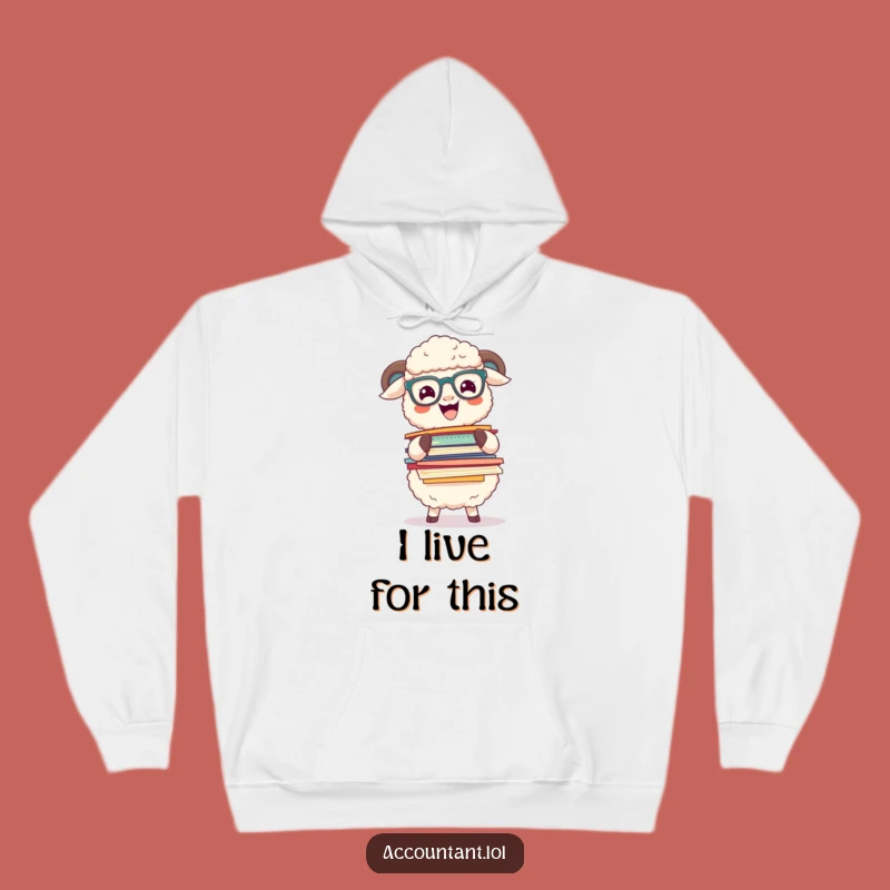 Funny Sheep Paper Balance Hoodie: Cozy Accountant Gear for Hilarious Workdays