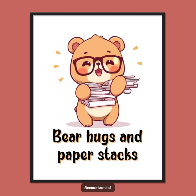 Funny Free Printable Bear Wall Art: Downloadable Decor for Office, Cute & Whimsical