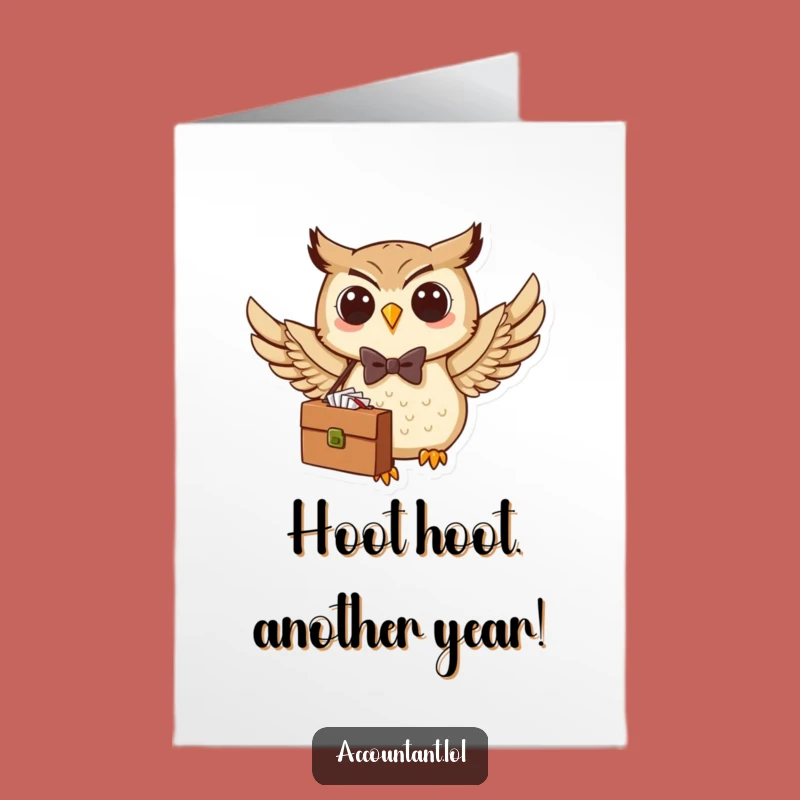 Free Printable Funny Owl Bow Tie Birthday Card - Humorous Downloadable Surprise!