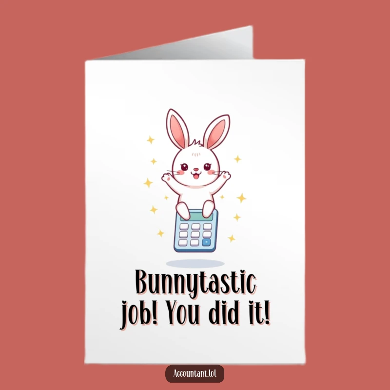 Free Printable Bunny Calculator Congrats Card - Hilarious Bounce Downloadable