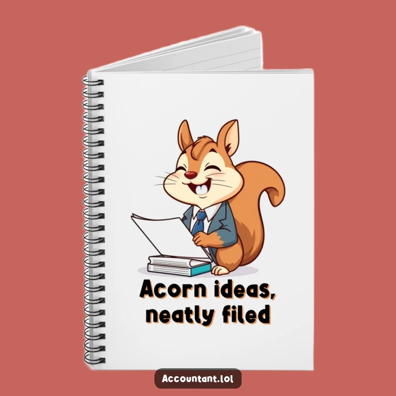 Funny Squirrel Office Notebook: Suit Squirrel Journal, Perfect Gift