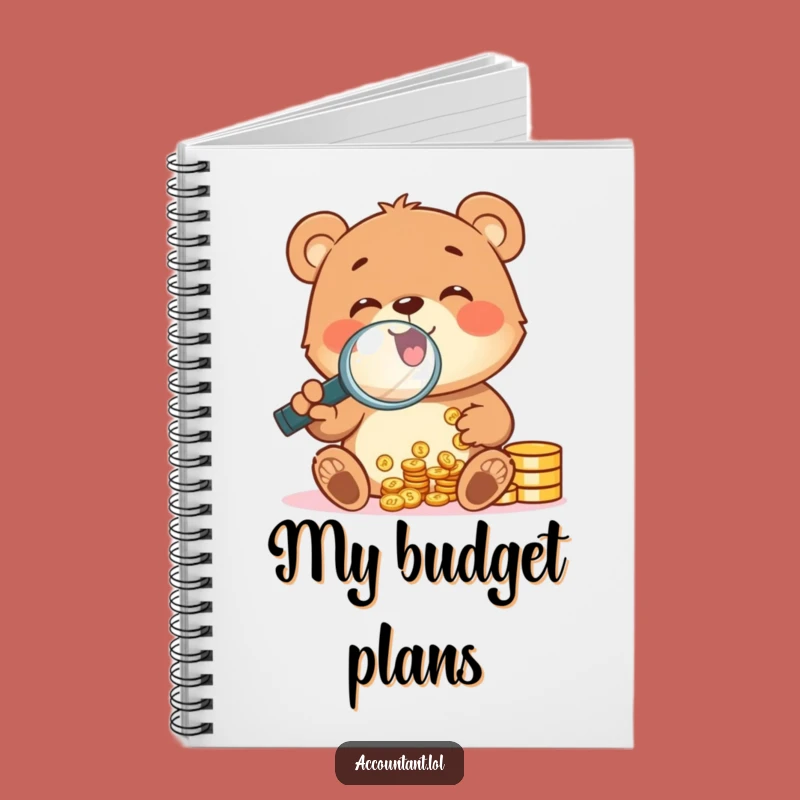Funny Bear Cub Coin Counting Notebook: Hilarious Journal for Financial Goals & Ideas