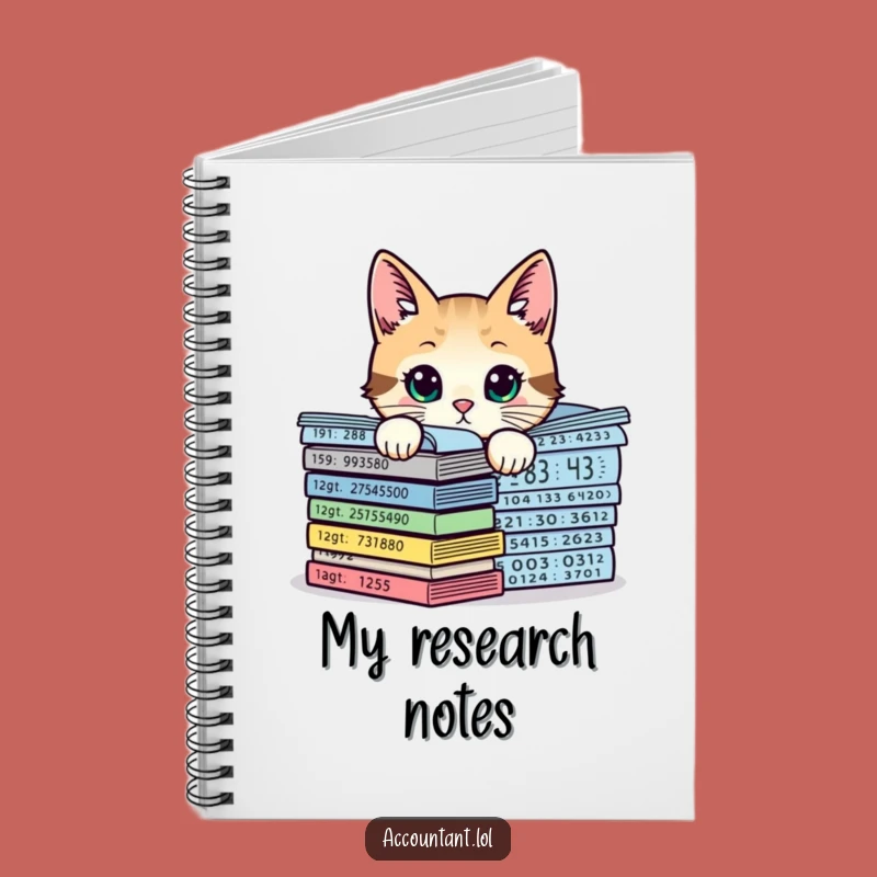 Funny Curious Cat Chart Notebook: Jot Down Ideas with Humor
