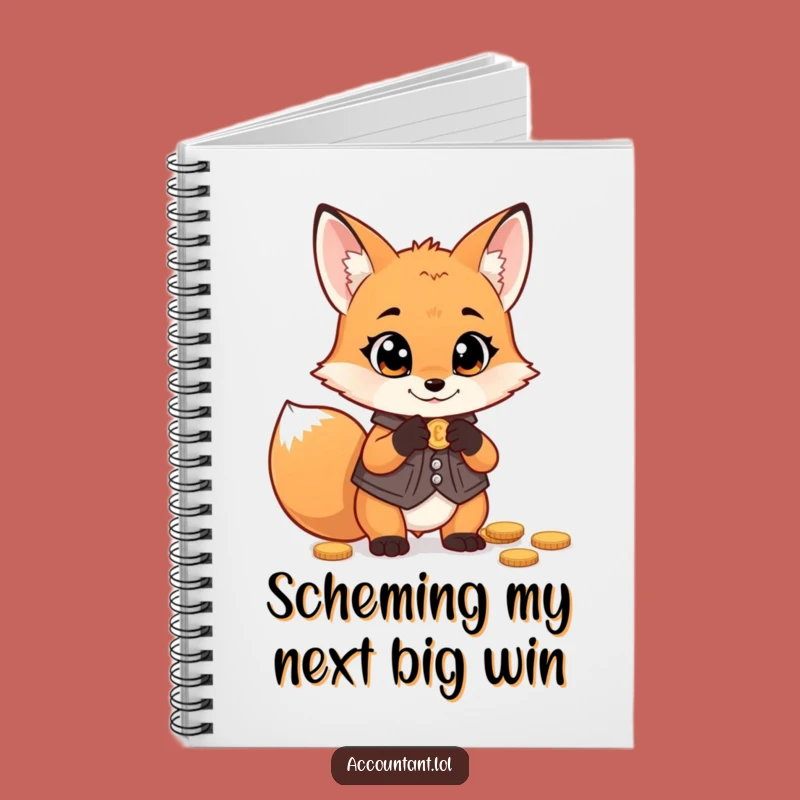 Funny Fox Money Notebook: Vest Fox Journal, Perfect Gift