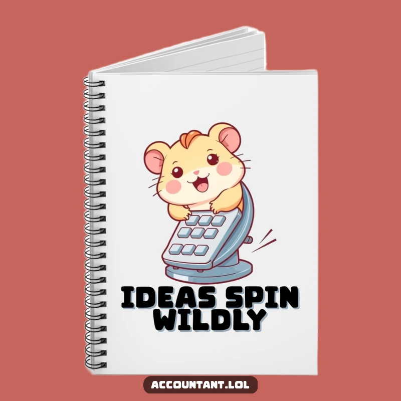 Funny Hamster Calculator Wheel Notebook - Jot Down Ideas with Laughs!