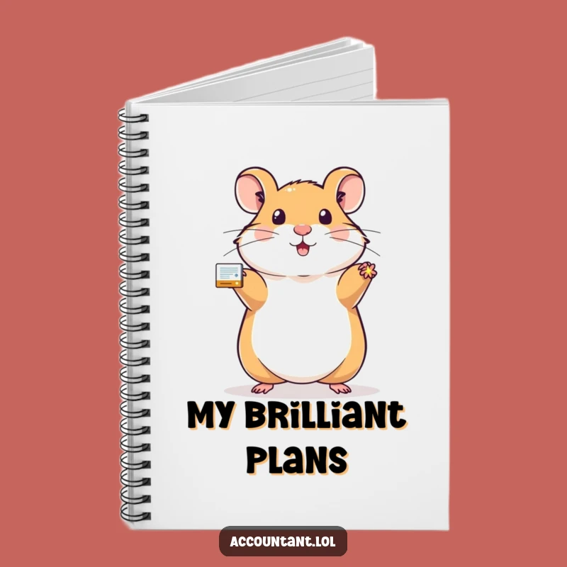 Funny Hamster Ledger Notebook: Tally Up Your Thoughts