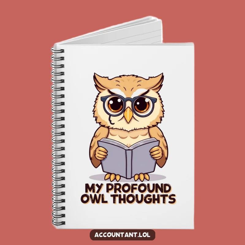 Funny Owl Scholar Notebook: Monocle Owl Journal, Perfect Gift
