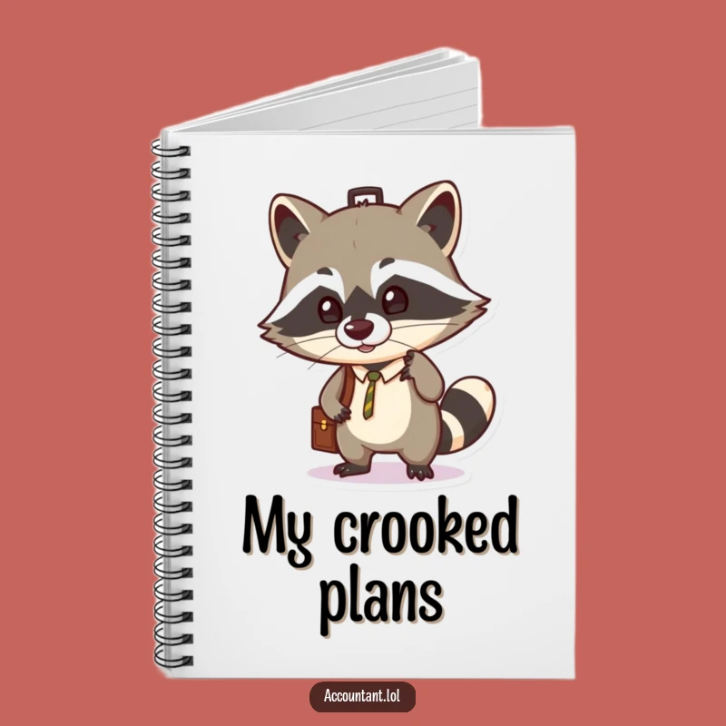 Funny Raccoon Briefcase Notebook: Hilarious Journal for Clever Ideas!