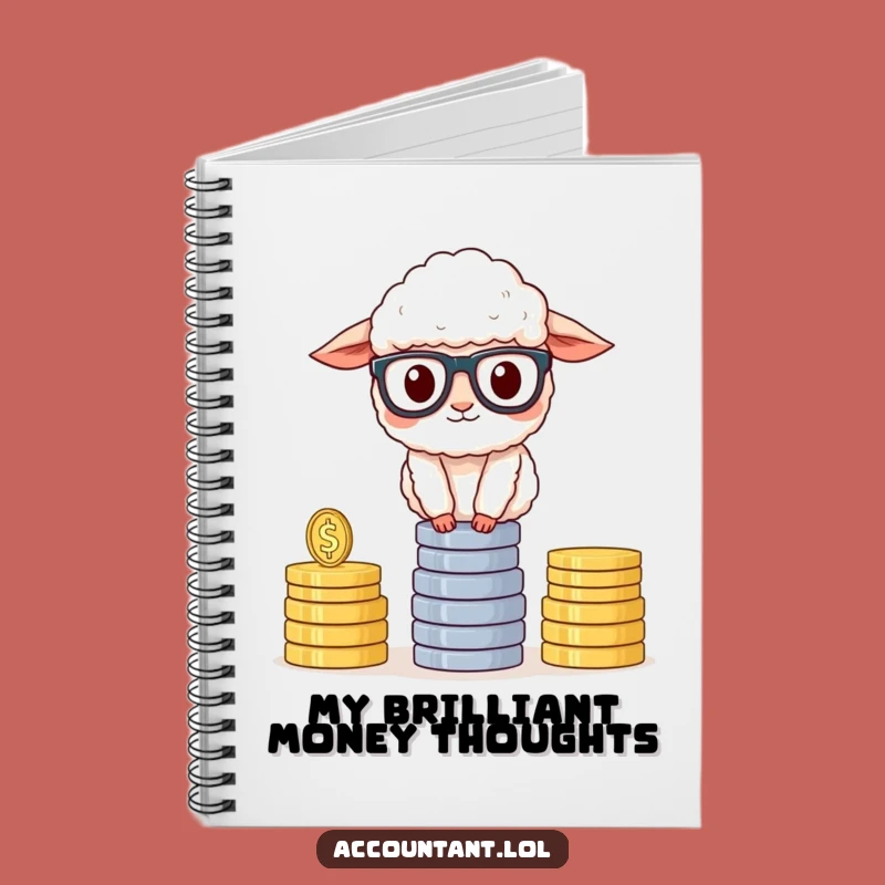 Funny Sheep Accountant Notebook: Hilarious Financial Journal for Budgeting and Brainstorms