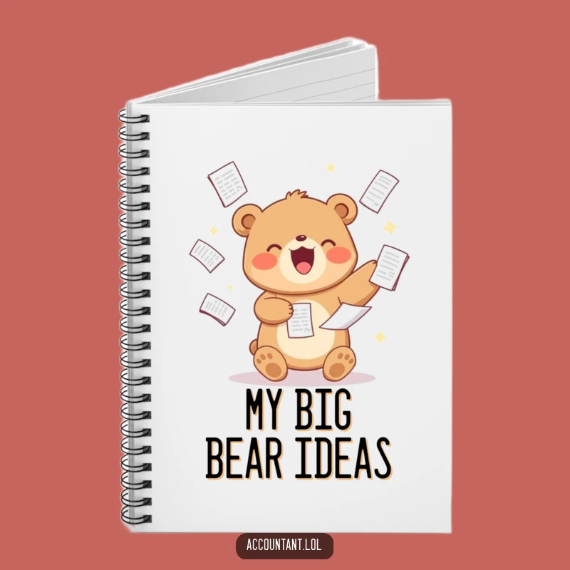 Funny Bear Analyst Notebook: Hilarious Spreadsheet Journal for Project Management