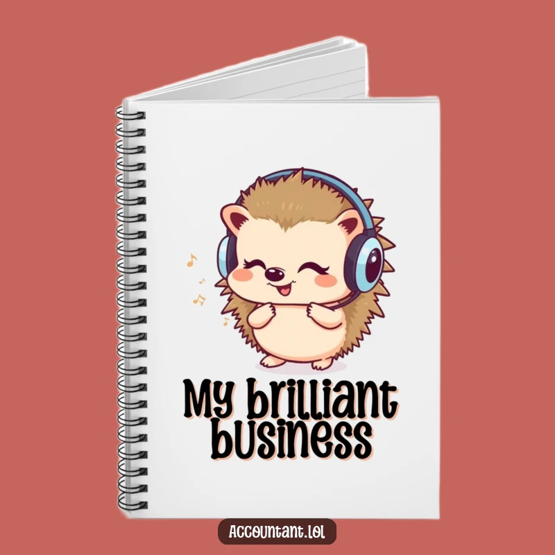 Funny Hedgehog Counting Notebook: Hilarious Journal for Music & Math Lovers!