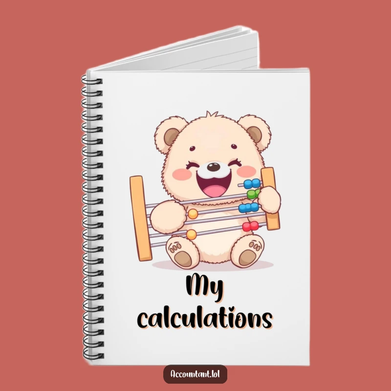Funny Bear Cub Abacus Notebook: Jot Down Laughs, Perfect Study Gift