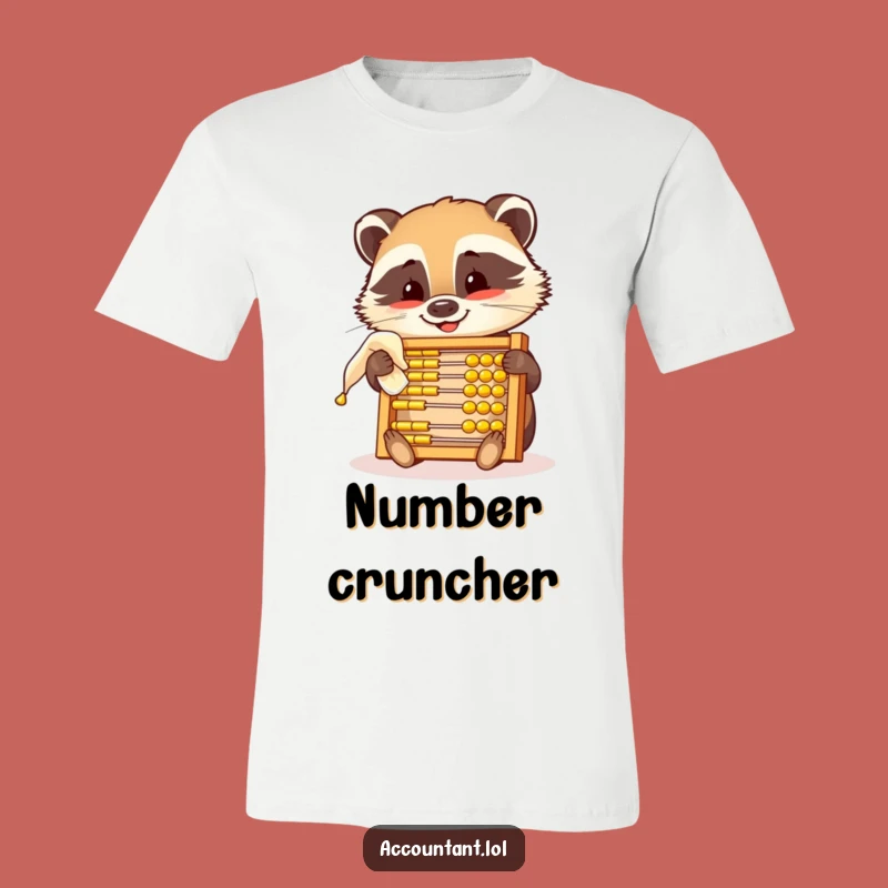 Funny Badger Abacus T-Shirt: Clever Calculations & Humor Tee