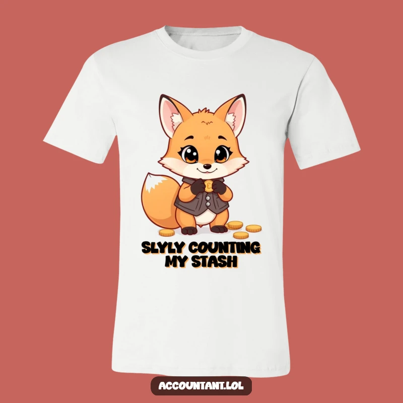 Funny Fox Money T-Shirt: Mischievous Vest Fox Tee, Ideal Gift