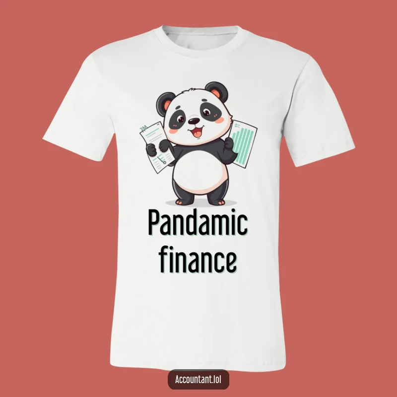 Funny Panda Budget Master T-Shirt - Hilarious Finance Humor Tee