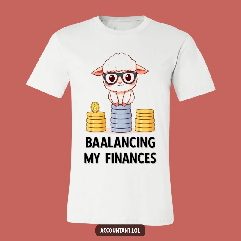 Funny Sheep Accountant T-Shirt: Hilarious Financial Humor Tee for Sheep Enthusiasts