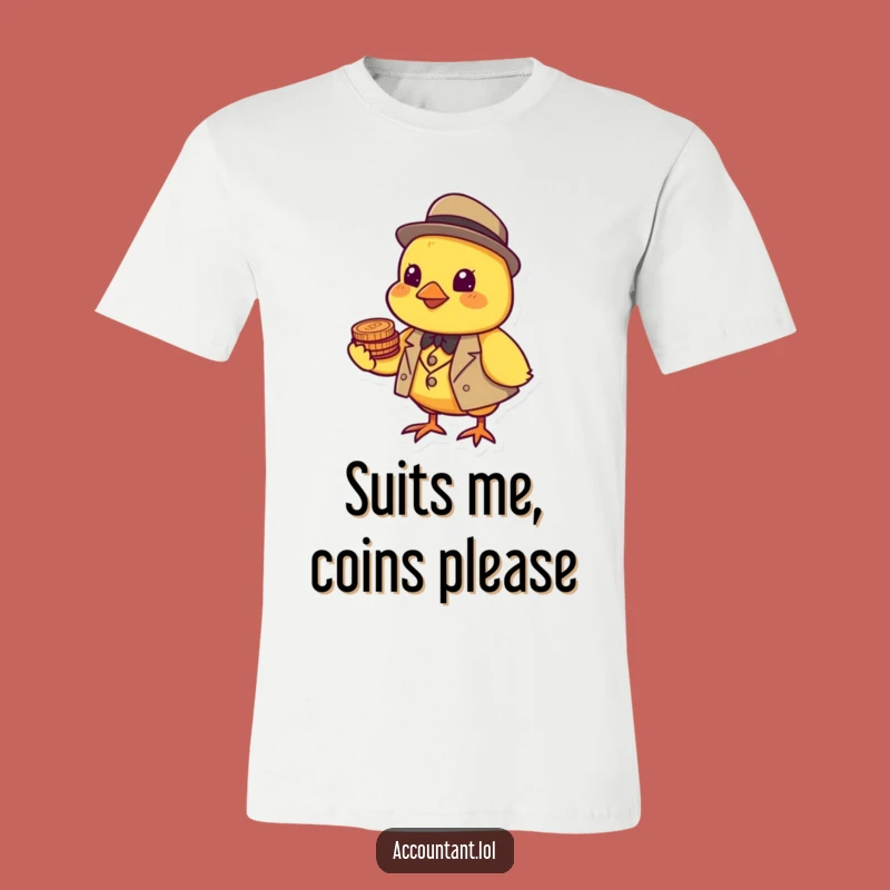 Funny Chick Investor T-Shirt - Dapper Yellow Bird, Hilarious Gift for Stock Market Lovers