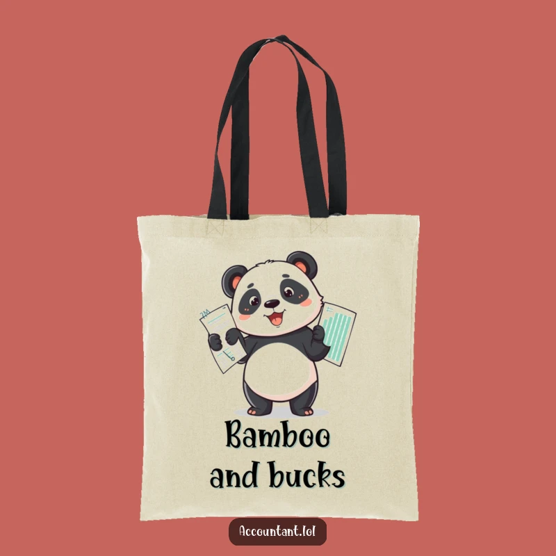 Funny Panda Budget Master Tote Bag - Carry Your Finances with Style